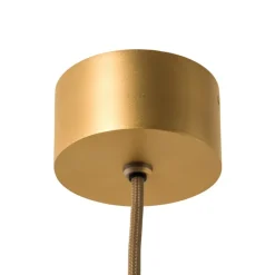 Argon Udendørs Pendellamper|Terrassebelysning > Udendørs hængelampe Nora, guld/transparent, IP44, glas