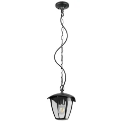 Udendørs Pendellamper ^ Trio Lighting Udendørs hængelampe VENTA, sort, 17 x 17 cm, metal, IP44
