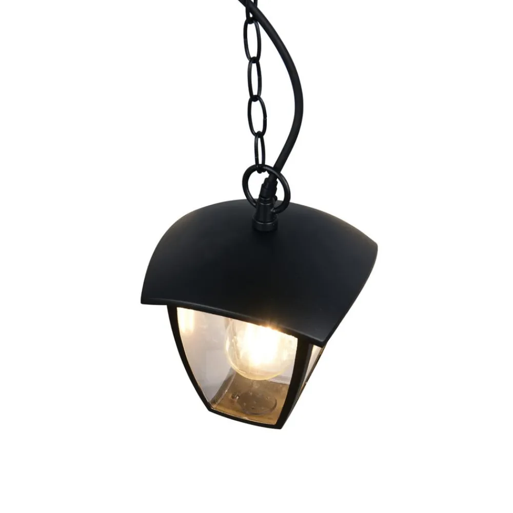 Udendørs Pendellamper ^ Trio Lighting Udendørs hængelampe VENTA, sort, 17 x 17 cm, metal, IP44