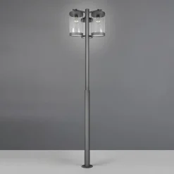 Trio Lighting Lygtepæle > Udendørslampe Sambesi, H 240 cm, antracit, skumringssensor