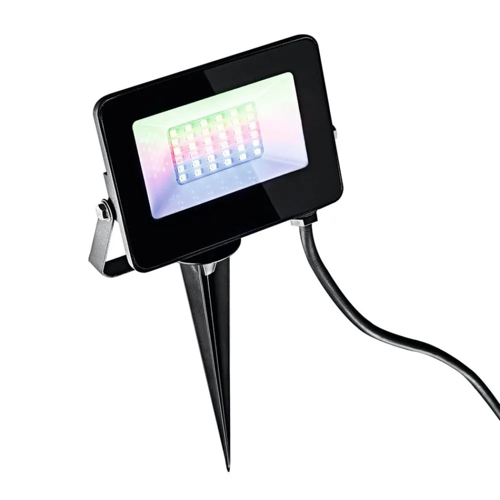 Heitronic Udendørs Spot > Udendørs LED-spot Kingston med jordspyd, RGBW