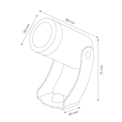 LCD Udendørs Spot > Udendørs LED-spot, 1441LED, sølv, 30°