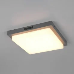 Væglampe Med Sensor ^ Trio Lighting Udendørs LED-væglampe Bermejo, kantet, sensor, CCT, antracit