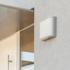 Væglampe Med Sensor ^ LCD Udendørs LED-væglampe 046, bevægelsessensor, stål