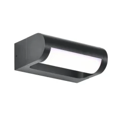 CMD Væglamper > Udendørs LED-væglampe 9052, bredde 18 cm, antracit, IP65