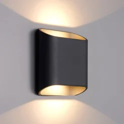 LCD Væglamper > Udendørs LED-væglampe, grafit, op & ned, CCT, dæmpbar, aluminium