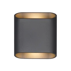 LCD Væglamper > Udendørs LED-væglampe, grafit, op & ned, CCT, dæmpbar, aluminium