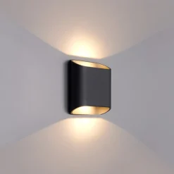 LCD Væglamper > Udendørs LED-væglampe, grafit, op & ned, CCT, dæmpbar, aluminium