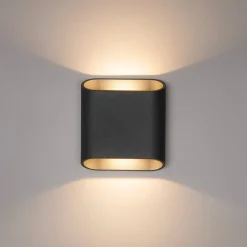 LCD Væglamper > Udendørs LED-væglampe, grafit, op & ned, CCT, dæmpbar, aluminium