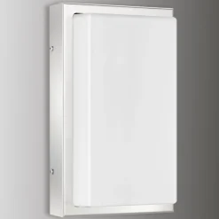 Væglampe Med Sensor ^ LCD Udendørs LED-væglampe Julea, stål, glas, bevægelsessensor