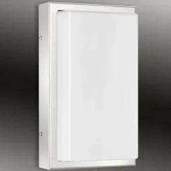 Væglampe Med Sensor ^ LCD Udendørs LED-væglampe Julea, stål, glas, bevægelsessensor