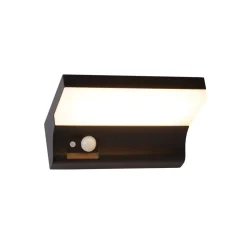 Searchlight Solcellelamper > Udendørs LED-væglampe med solceller 67417BK