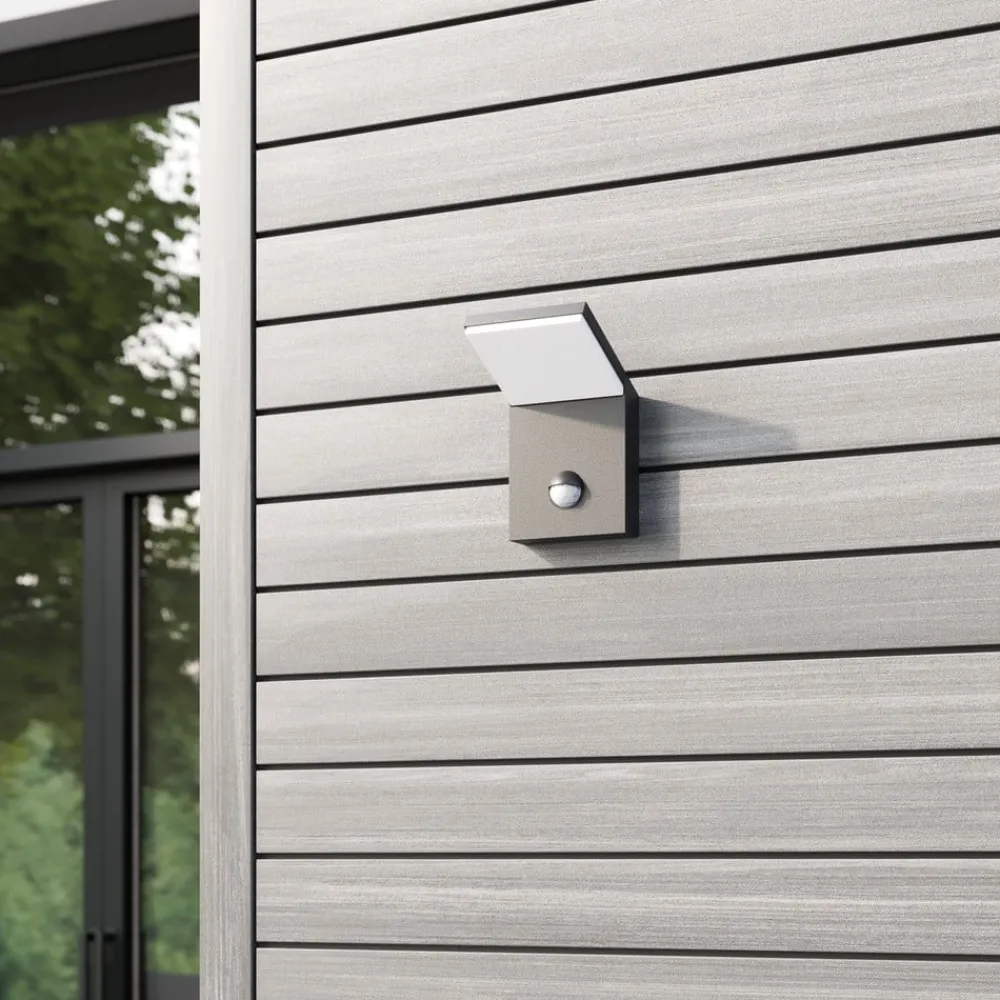Lucande Væglampe Med Sensor|Terrassebelysning > Udendørs LED-væglampe Nevio, metal, antracit, sensor