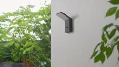 Lucande Væglampe Med Sensor|Terrassebelysning > Udendørs LED-væglampe Nevio, metal, antracit, sensor