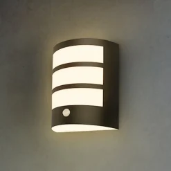 Briloner Væglampe Med Sensor|Væglamper > Udendørs LED-væglampe 3795015, sort, sensor, IP44