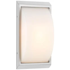 Væglampe Med Sensor ^ LCD Udendørs LED-væglampe 052, stål, glas, bevægelsessensor