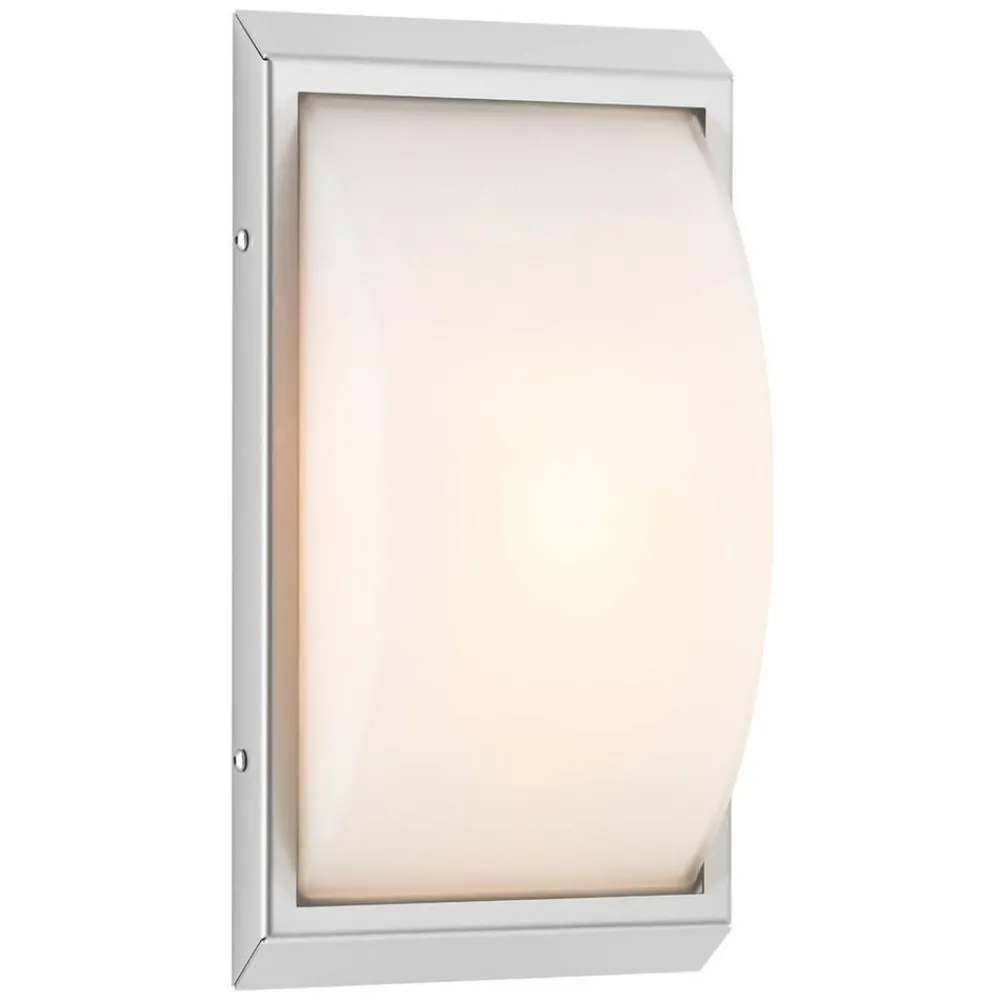 Væglampe Med Sensor ^ LCD Udendørs LED-væglampe 052, stål, glas, bevægelsessensor