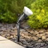 Reality Leuchten Udendørs Spot > Udendørs spotlampe Caceres, sort, plast, IP44, vipbar