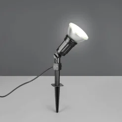 Reality Leuchten Udendørs Spot > Udendørs spotlampe Caceres, sort, plast, IP44, vipbar