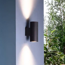 Deko-Light Væglamper > Udendørs væglampe Achernar 2 lyskilder op/ned sortgrå