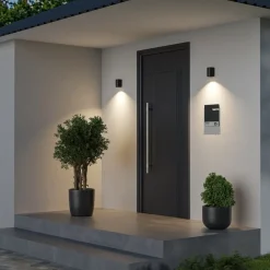 Deko-Light Væglamper > Udendørs væglampe CAN, sort, 1 lyskilde, Ø 8 cm IP65 metal GU10