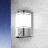 Væglampe Med Sensor|Terrassebelysning ^ EGLO Udendørs væglampe Cerno, bevægelsessensor, stål