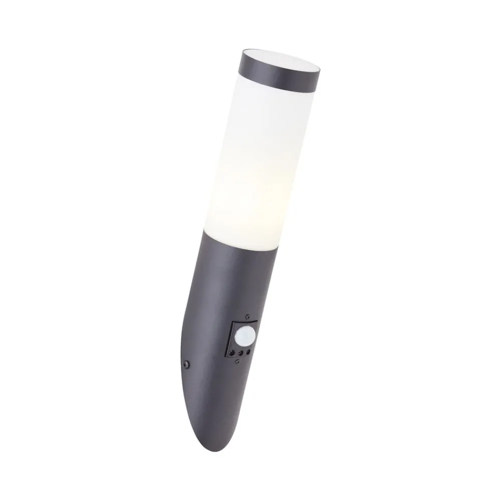 Væglampe Med Sensor|Væglamper ^ Brilliant Udendørs væglampe Dody Sensor, sort, metal, plast