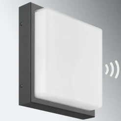 LCD Væglampe Med Sensor > Udendørs væglampe Ernest, grafit, E27, bevægelsessensor