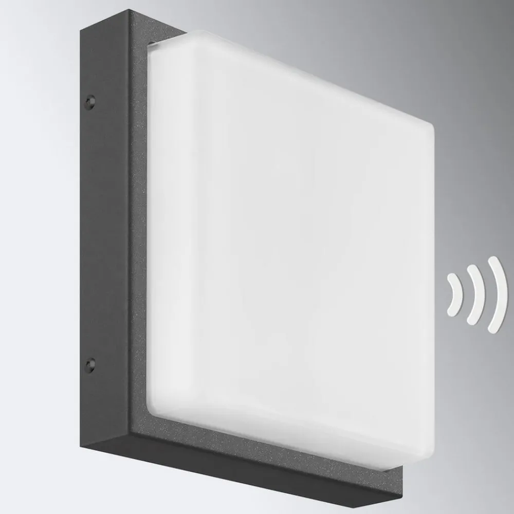 LCD Væglampe Med Sensor > Udendørs væglampe Ernest, grafit, E27, bevægelsessensor