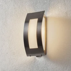Væglamper ^ CMD Udendørs væglampe firkantet i stål med sensor