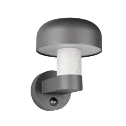Trio Lighting Væglampe Med Sensor > Udendørs væglampe Fraser Sensor grå/betonlook, aluminium IP54 E27