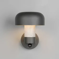Trio Lighting Væglampe Med Sensor > Udendørs væglampe Fraser Sensor grå/betonlook, aluminium IP54 E27