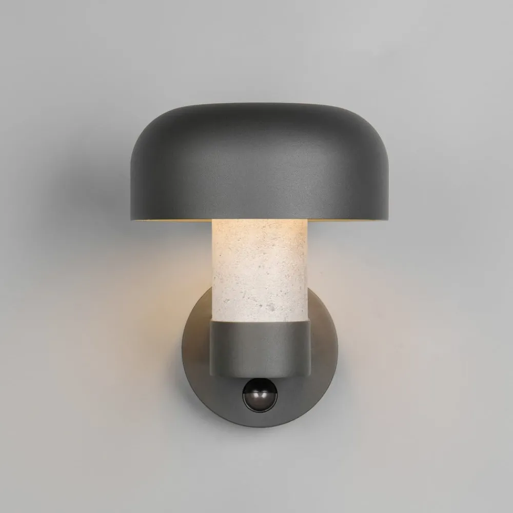 Trio Lighting Væglampe Med Sensor > Udendørs væglampe Fraser Sensor grå/betonlook, aluminium IP54 E27