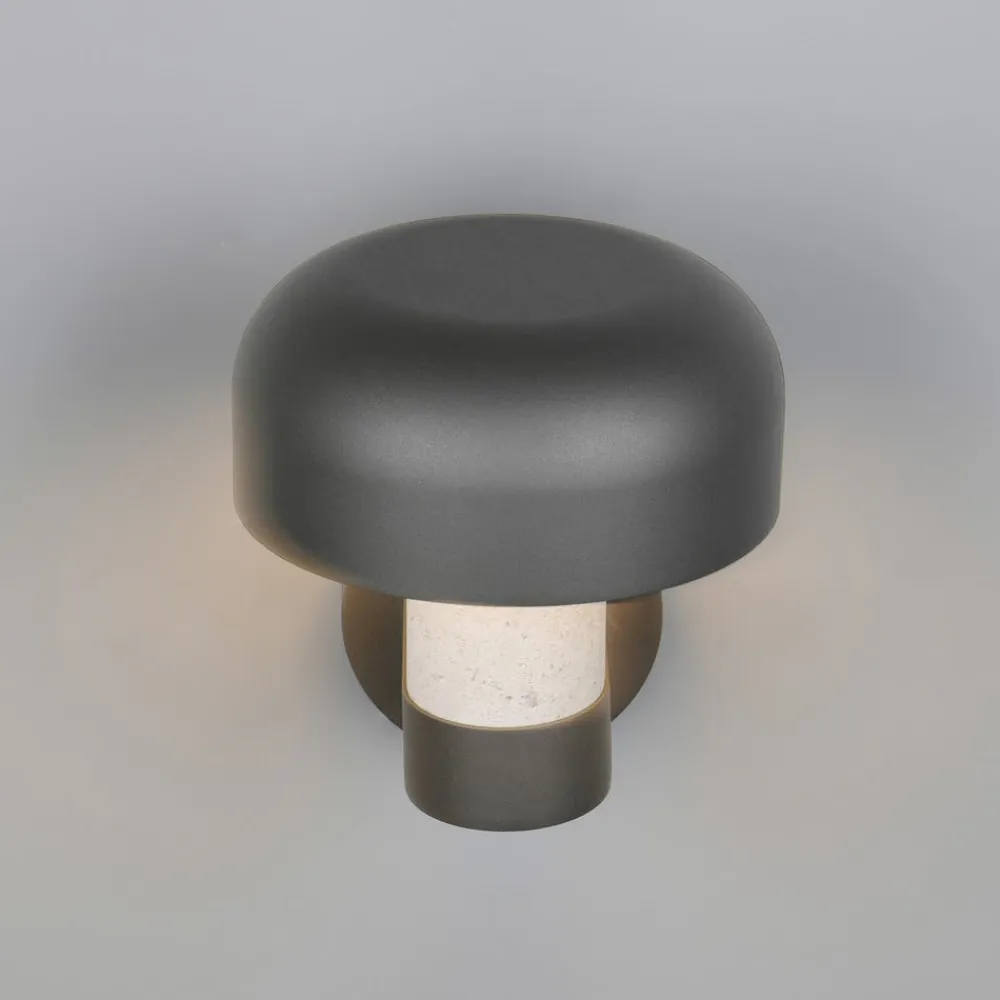 Trio Lighting Væglampe Med Sensor > Udendørs væglampe Fraser Sensor grå/betonlook, aluminium IP54 E27