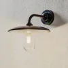 Moretti Luce Væglamper > Udendørs væglampe Golfo bruneret messing glas klar