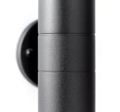 Udendørs Spot|Væglamper ^ Brilliant Udendørs væglampe Jandy up/down, sort, metal, glas, GU10