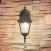 Trio Lighting Terrassebelysning > Udendørs væglampe Livenza, bundfatning, sort, aluminium