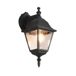 Trio Lighting Terrassebelysning > Udendørs væglampe Livenza, bundfatning, sort, aluminium