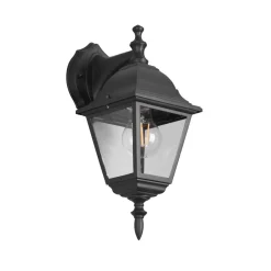 Trio Lighting Terrassebelysning > Udendørs væglampe Livenza, bundfatning, sort, aluminium