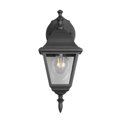 Trio Lighting Terrassebelysning > Udendørs væglampe Livenza, bundfatning, sort, aluminium