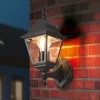Trio Lighting Terrassebelysning|Væglamper > Udendørs væglampe Livenza, topfatning, sort, aluminium