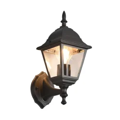 Trio Lighting Terrassebelysning|Væglamper > Udendørs væglampe Livenza, topfatning, sort, aluminium