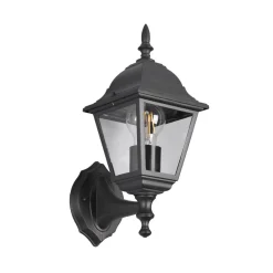 Trio Lighting Terrassebelysning|Væglamper > Udendørs væglampe Livenza, topfatning, sort, aluminium