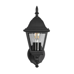 Trio Lighting Terrassebelysning|Væglamper > Udendørs væglampe Livenza, topfatning, sort, aluminium