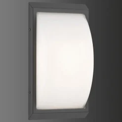 LCD Væglampe Med Sensor > 053 udendørs væglampe med bevægelsessensor, grafit