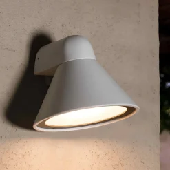 FARO BARCELONA Væglamper > Udendørs væglampe Pals, IP65 hvid mat