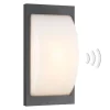 LCD Væglampe Med Sensor > Udendørs væglampe 069SEN, sensor, grafit, 33 cm, E27