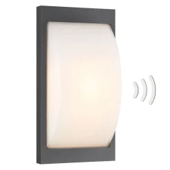 LCD Væglampe Med Sensor > Udendørs væglampe 069SEN, sensor, grafit, 33 cm, E27