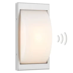 LCD Væglampe Med Sensor > Udendørs væglampe 068SEN, Sensor, Stål, 33 cm, E27