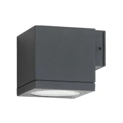 LCD Væglamper > Udendørs væglampe 5161, sort, aluminium, glas, 1 x GU10